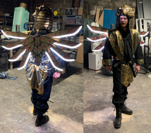 Winged Lion mechanical and lighted costume