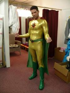Captain Quasar super hero costume from Squidman