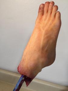 Severed foot, not yet weathered- top