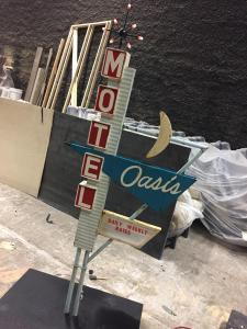 Miniature vintage motel sign models- final Oasis