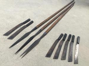 outsiders safety prop weapons spears and machetes