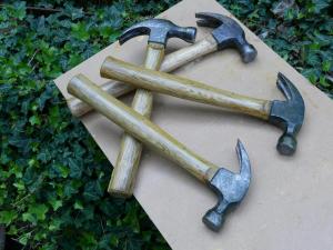 prop rubber hammers and real hammer