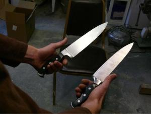 rubber stunt carving knives